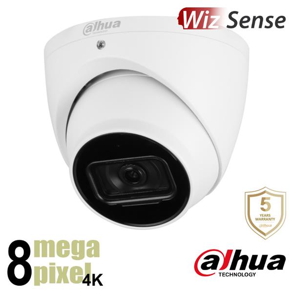 Grote foto dahua 4k ip dome wizsense starlight 2.8mm lens smd sd kaart slot microfoon hdw3841em s audio tv en foto videobewakingsapparatuur