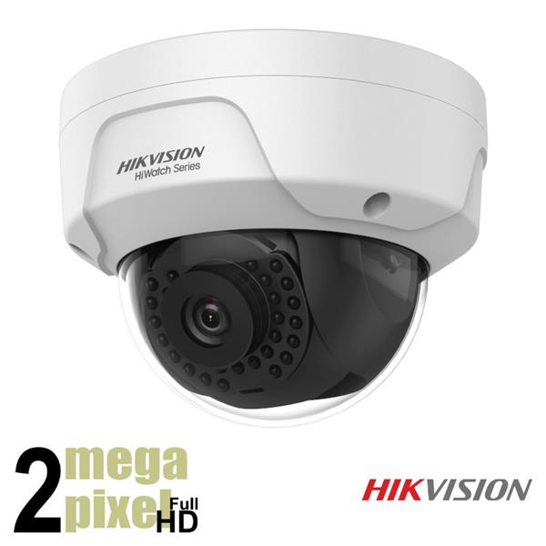 Grote foto hikvision full hd ip dome camera 2.8mm lens poe 30m nachtzicht d121h audio tv en foto videobewakingsapparatuur