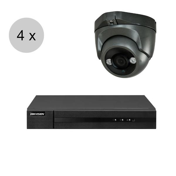 Grote foto full hd cvi camerasysteem sony sensor hikvision recorder motorzoom 4 camera grijs cvs489 audio tv en foto videobewakingsapparatuur