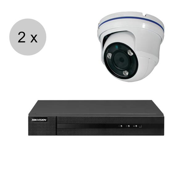 Grote foto full hd cvi camerasysteem sony sensor hikvision recorder motorzoom 2 camera wit cvs267 audio tv en foto videobewakingsapparatuur