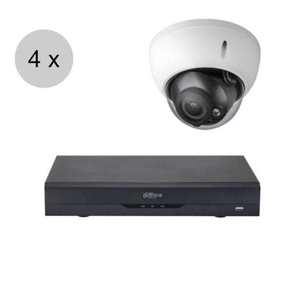 Grote foto dahua oem 4k cvi camerasysteem 50m nachtzicht motorzoom wdr 4 camera cvs485 audio tv en foto videobewakingsapparatuur