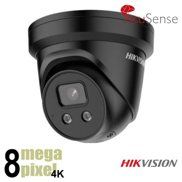 Grote foto hikvision 8mp slimme dome met microfoon en speaker starlight ds2386b isu sl audio tv en foto videobewakingsapparatuur