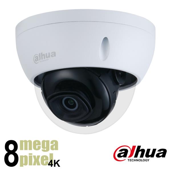 Grote foto dahua 4k ip dome camera 30m nachtzicht 2.8mm lens sd kaart slot hdbw2831e s audio tv en foto videobewakingsapparatuur