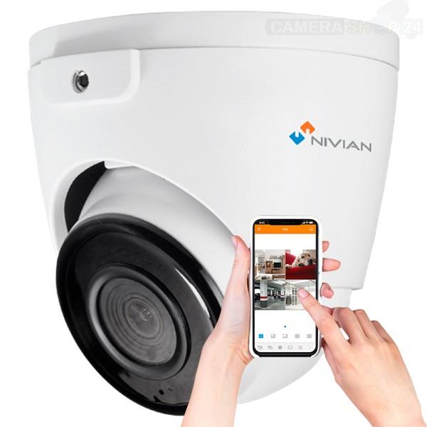 Grote foto nivian 5 megapixel ip camera 30m nachtzicht 3.6mm lens wdr 5mpv11 audio tv en foto videobewakingsapparatuur