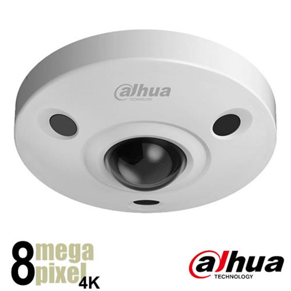 Grote foto dahua 4k cvi fisheye camera 15m nachtzicht 2.5mm lens ebw3802p audio tv en foto videobewakingsapparatuur