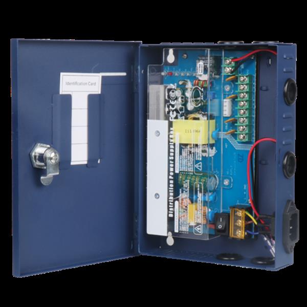 Grote foto centrale voedingskast 12 volt 4 aansluitingen voe7 computers en software behuizingen en kasten