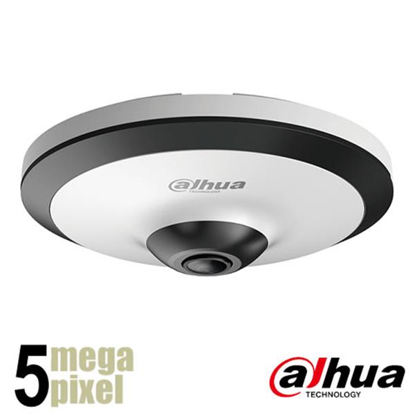 Grote foto dahua 5 megapixel cvi fisheye camera 1.4mm lens starlight audio ew2501p audio tv en foto videobewakingsapparatuur