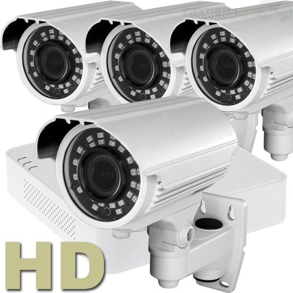 Grote foto hd camerasysteem hikvision dvr nacht 40mtr cvs468 pakket met 4 camera audio tv en foto videobewakingsapparatuur