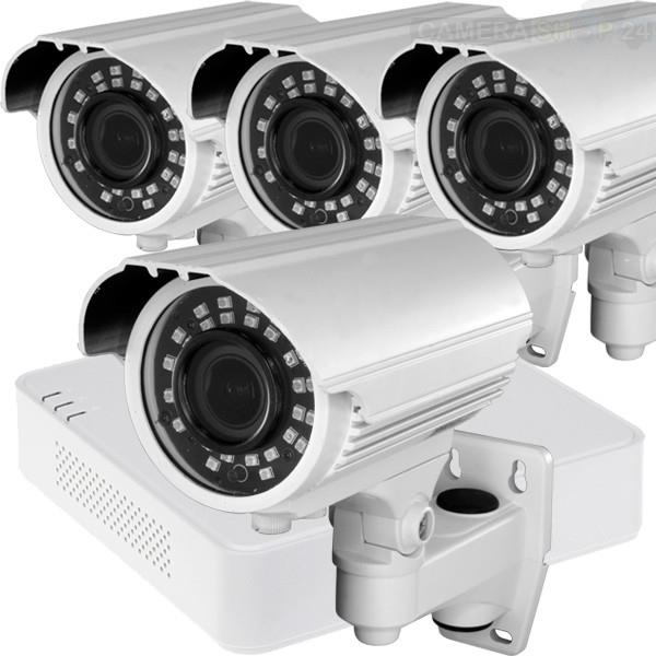 Grote foto hd camerasysteem hikvision dvr nacht 40mtr cvs468 pakket met 4 camera audio tv en foto videobewakingsapparatuur