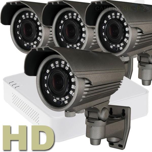 Grote foto hd camerasysteem hikvision dvr nacht 35mtr cvs467 pakket met 4 camera audio tv en foto videobewakingsapparatuur
