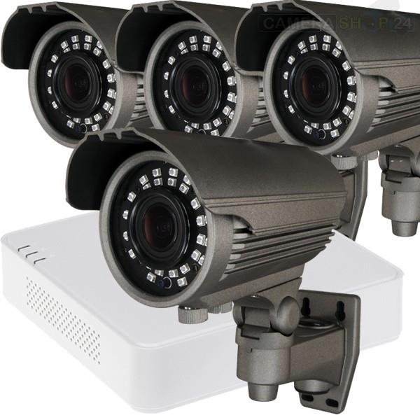 Grote foto hd camerasysteem hikvision dvr nacht 35mtr cvs467 pakket met 4 camera audio tv en foto videobewakingsapparatuur