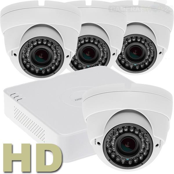 Grote foto hd camerasysteem hikvision dvr nacht 35mtr cvs463 pakket met 4 camera audio tv en foto videobewakingsapparatuur