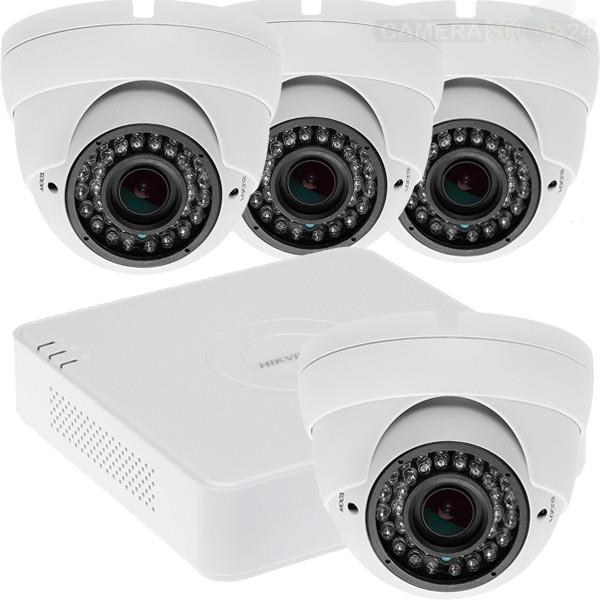 Grote foto hd camerasysteem hikvision dvr nacht 35mtr cvs463 pakket met 4 camera audio tv en foto videobewakingsapparatuur