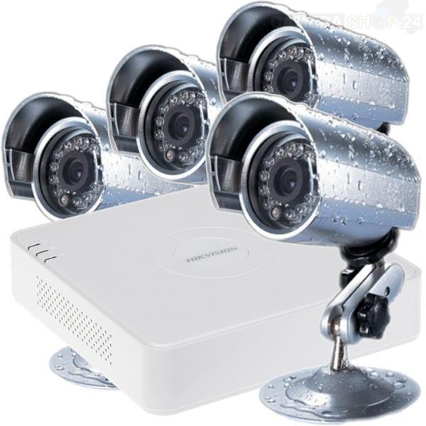 Grote foto analoog camerasysteem hikvision dvr cvs460 pakket met 4 camera audio tv en foto videobewakingsapparatuur