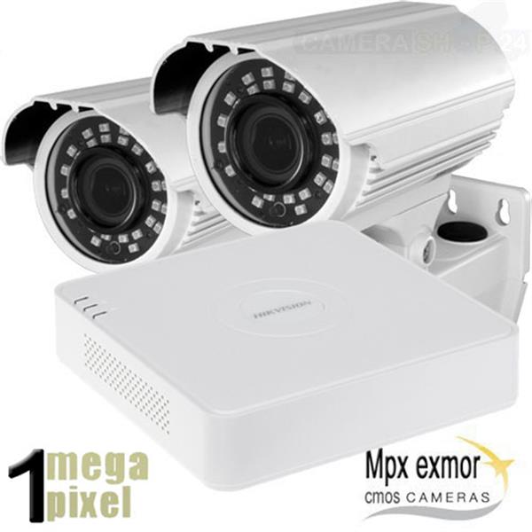 Grote foto hd camerasysteem hikvision recorder nachtzicht 40m cvs259 pakket met 2 camera audio tv en foto videobewakingsapparatuur