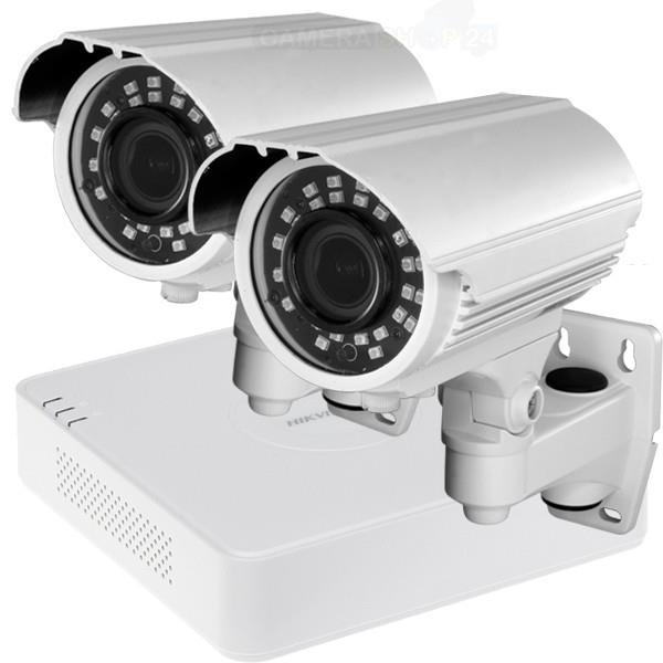 Grote foto hd camerasysteem hikvision recorder nachtzicht 40m cvs259 pakket met 2 camera audio tv en foto videobewakingsapparatuur