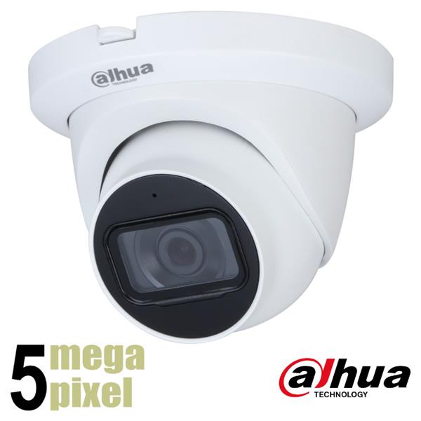 Grote foto dahua 5mp cvi dome camera 60m starlight 2 8mm microfoon hdw2501tmqp a audio tv en foto videobewakingsapparatuur