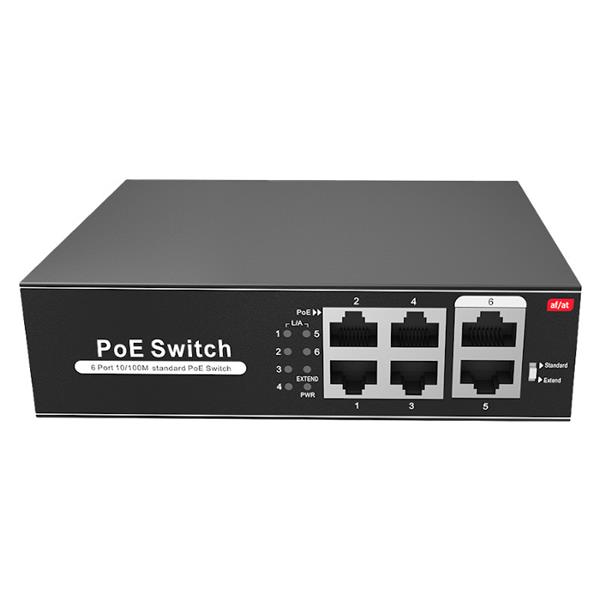 Grote foto dahua oem poe switch 65w unmanaged 4 poorten 2 uplink tot 1000mbps sw0604poe g 65 e computers en software netwerkkaarten routers en switches