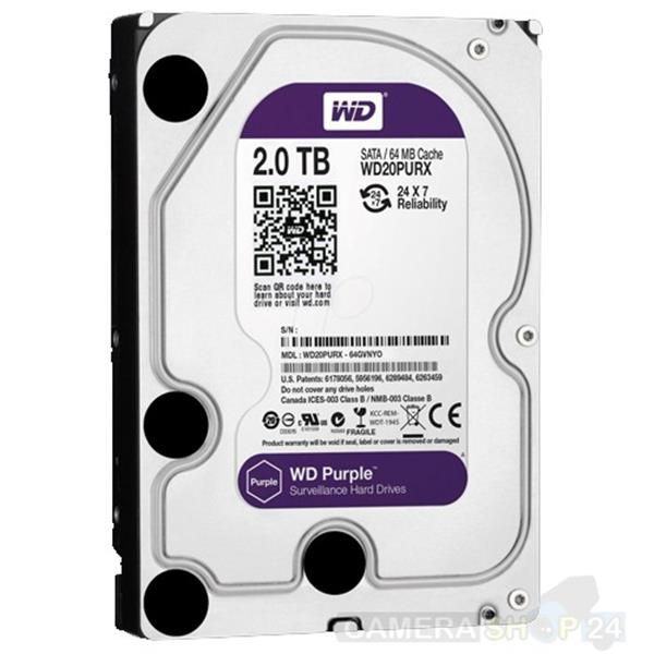 Grote foto 2000gb western digital purple harde schijf audio tv en foto videobewakingsapparatuur