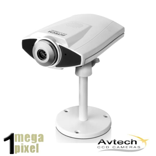 Grote foto op op 1.3 megapixel hd ip camera met intercom avtech ipb2 audio tv en foto videobewakingsapparatuur
