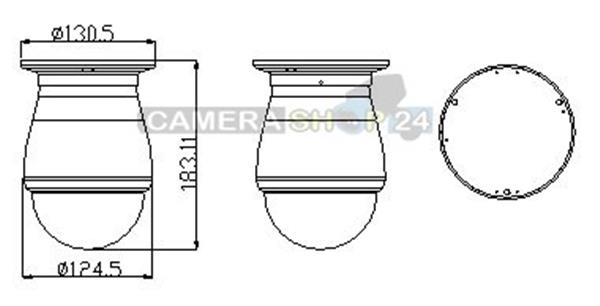 Grote foto analoog speeddome camera voor binnengebruik 10x zoom sdc8 audio tv en foto videobewakingsapparatuur