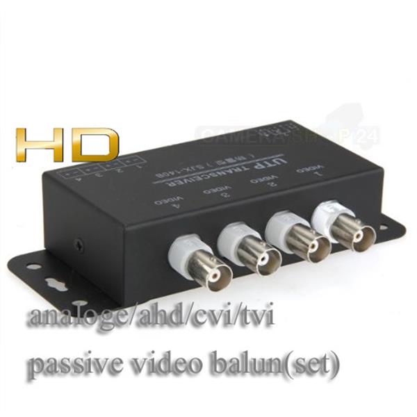 Grote foto passieve 4 kanaals video balun 4x losse baluns van bnc naar utp cat13 audio tv en foto algemeen