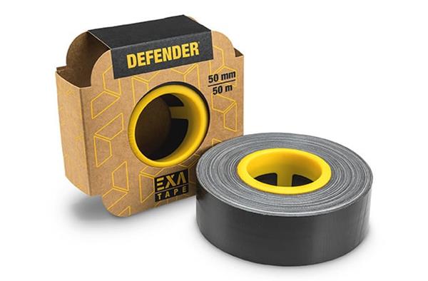 Grote foto defender exa tape 50mm x 50m zwart incl. ergo core doe het zelf en verbouw materialen en producten