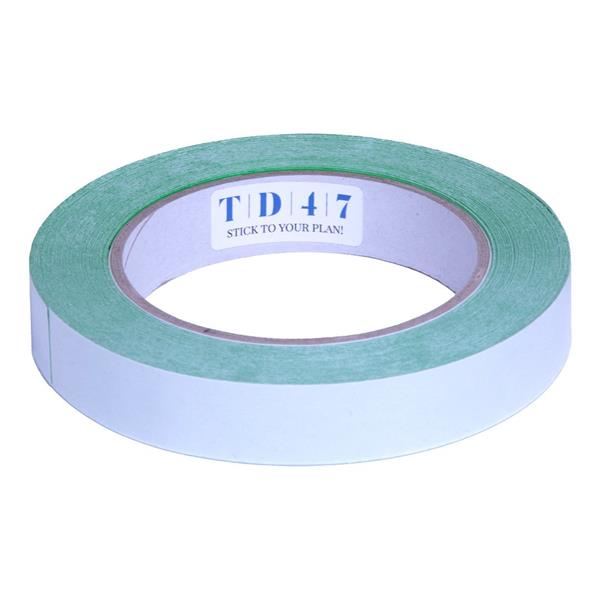 Grote foto td47 dubbelzijdige high low tack tape 19 mm x 25m doe het zelf en verbouw materialen en producten