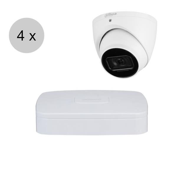 Grote foto dahua 4mp ip cameraset wizsense 4 turret dome camera starlight audio 2.8mm 50m ips44 audio tv en foto professionele video apparatuur