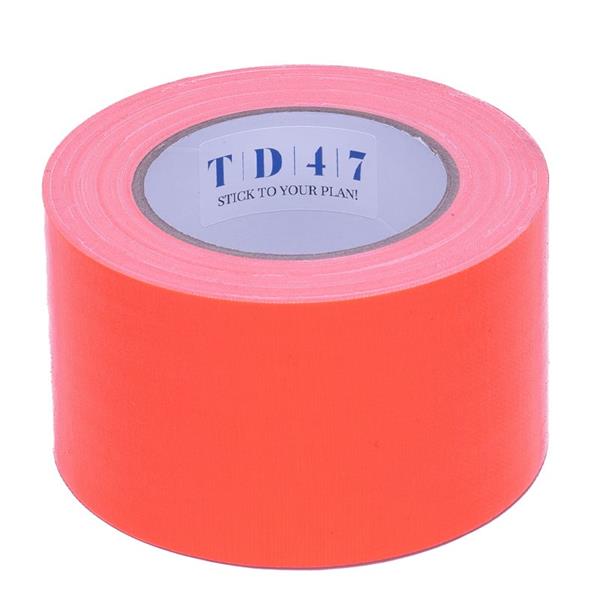 Grote foto td47 gaffa tape 75mm x 25m fluor oranje doe het zelf en verbouw materialen en producten