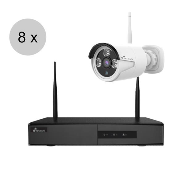 Grote foto nivian 3 megapixel wifi 10 kanaals camerasysteem 20m 8 camera nv1030 audio tv en foto professionele video apparatuur