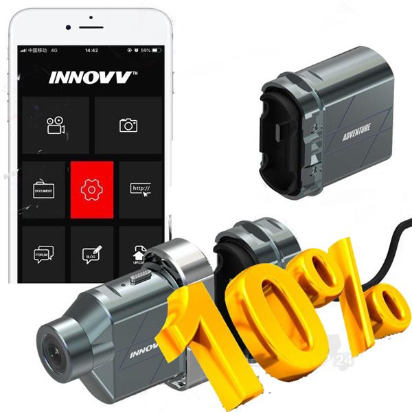 Grote foto innovv h5 helm camera 4k resolutie app wifi audio tv en foto professionele video apparatuur