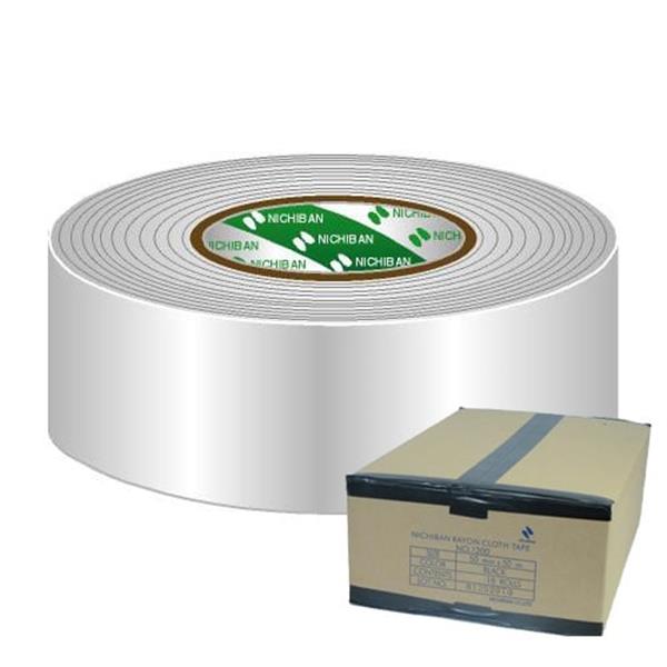 Grote foto nichiban gaffa tape 50mm x 50m wit doos 18 rol doe het zelf en verbouw materialen en producten