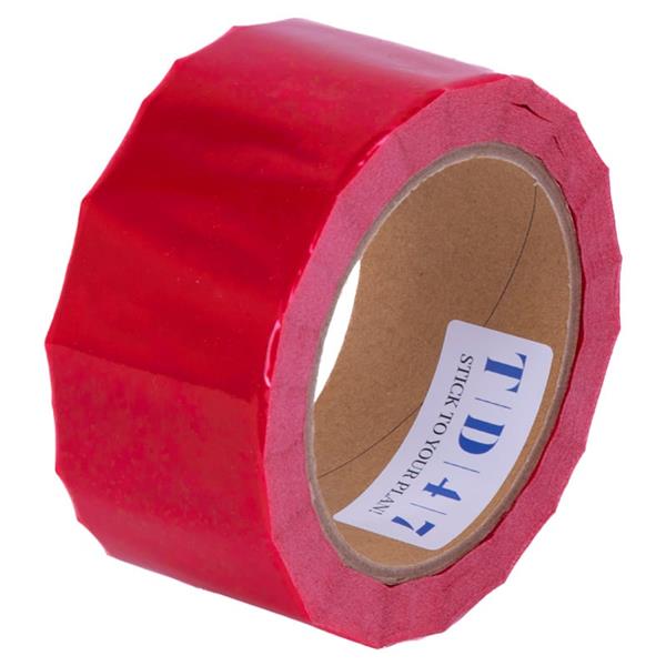 Grote foto td47 security tape opened 50mm x 50m rood doe het zelf en verbouw materialen en producten