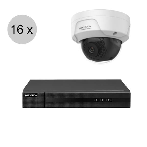 Grote foto hikvision 4k ip camerasysteem hiwatch poe 16 camera hik1602 audio tv en foto professionele video apparatuur