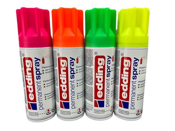 Grote foto edding 5200 permanent spray 200ml neon kleuren deal doe het zelf en verbouw gereedschappen en machines