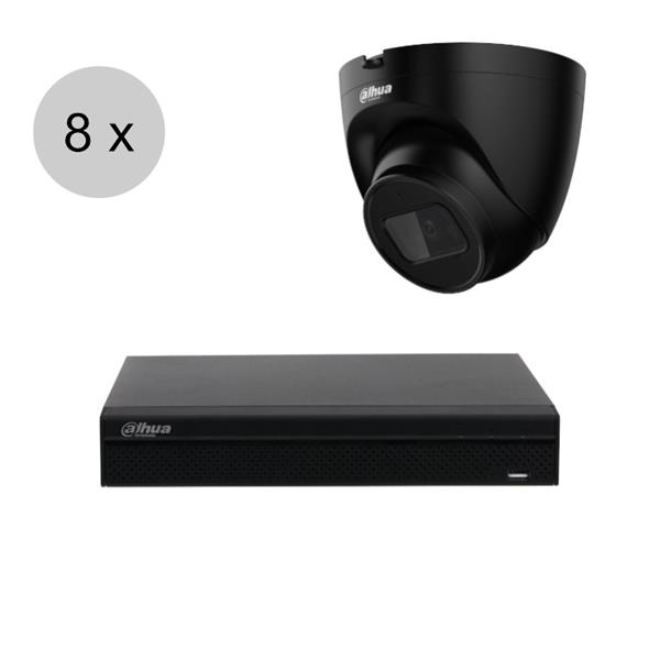 Grote foto dahua 4k ip cameraset wizsense 8 turret dome camera starlight audio 2.8mm 30m ips88d audio tv en foto professionele video apparatuur