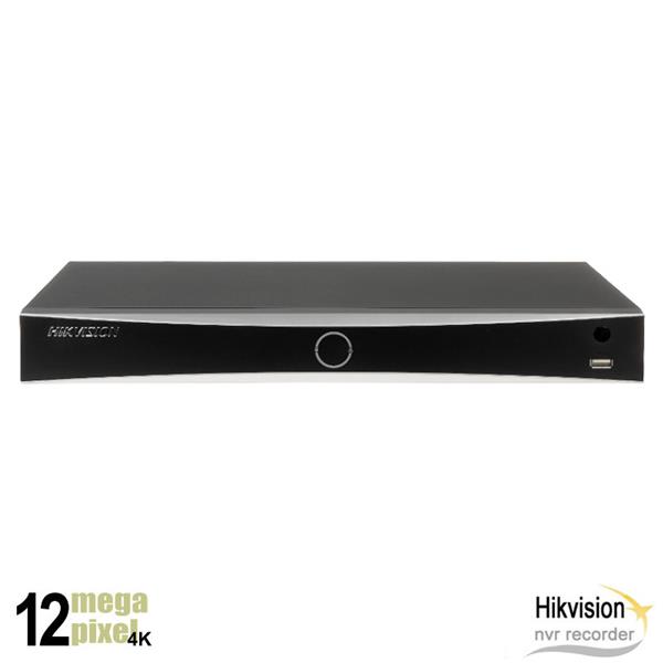 Grote foto hikvision 12mp 8 kanaals nvr recorder acusense geen poe 7608nxi i2 sq audio tv en foto professionele video apparatuur