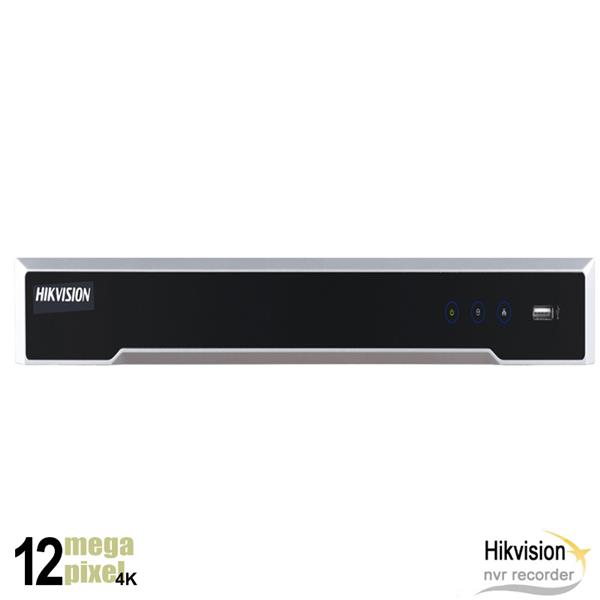 Grote foto hikvision 12mp 16 kanaals nvr recorder 16x poe 2x harddisk ds 7616ni i2 16p audio tv en foto professionele video apparatuur