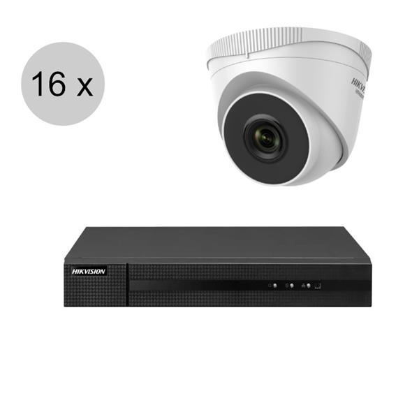 Grote foto hikvision 4mp ip camerasysteem hiwatch poe 16 camera hik1601 audio tv en foto professionele video apparatuur