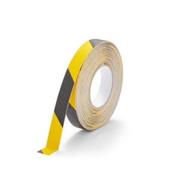 Grote foto td47 antislip tape 25mm x 18 3m zwart geel doe het zelf en verbouw materialen en producten