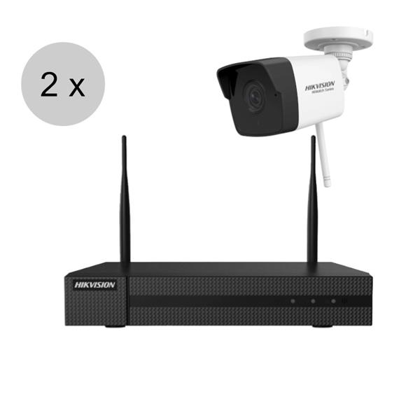 Grote foto hikvision full hd wifi camerasysteem 30m nachtzicht 2x bullet camera wis22h1 audio tv en foto professionele video apparatuur