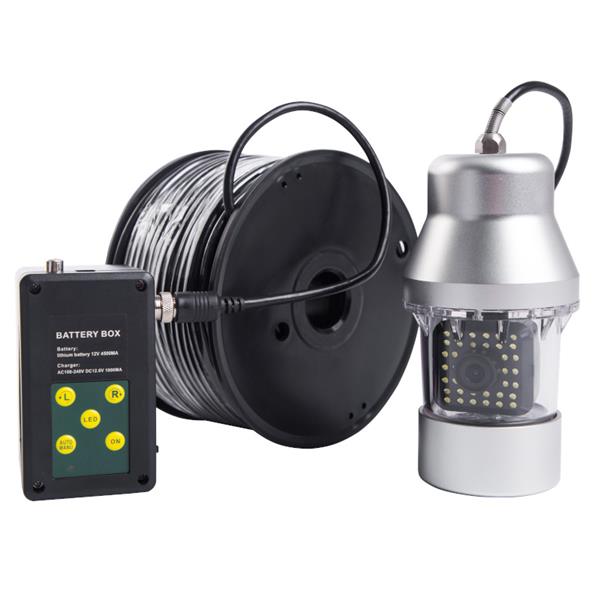 Grote foto onderwater camera in koffer met opname 360 graden 1000tvl 50 meter kabel uwc08b audio tv en foto professionele video apparatuur