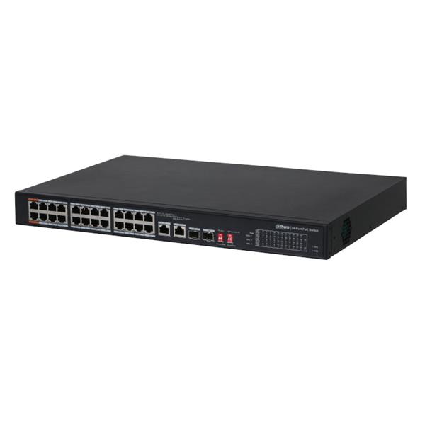 Grote foto dahua unmanaged poe switch 24 poe poorten 10 100m 2 uplink 1000m pfs3226 computers en software netwerkkaarten routers en switches