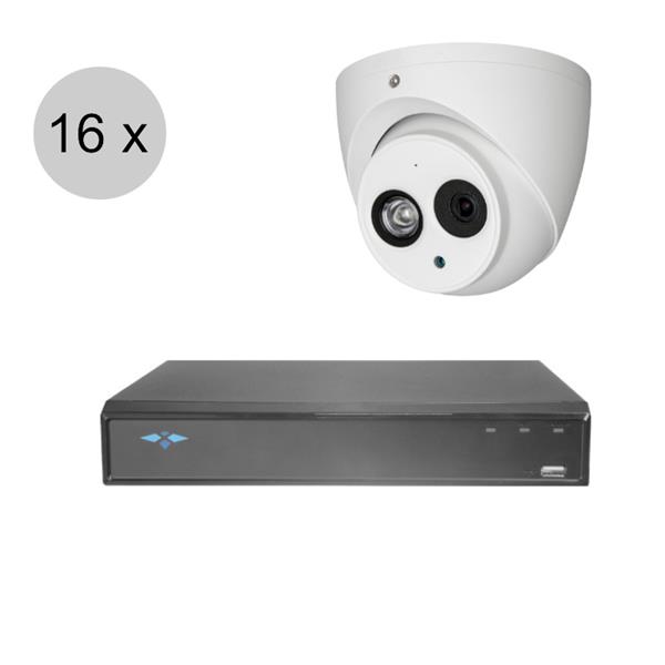 Grote foto dahua oem full hd cvi camerasysteem 50m nachtzicht audio 16 camera cvs1621 audio tv en foto professionele video apparatuur