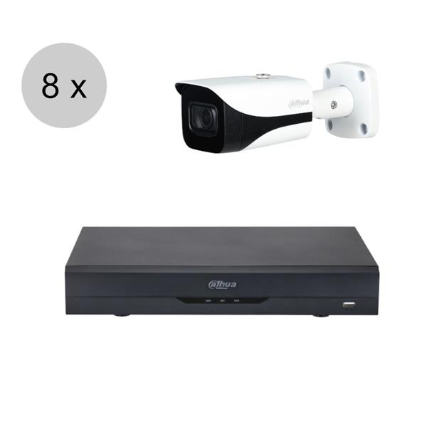 Grote foto dahua 5 megapixel cvi camerasysteem 40m nachtzicht starlight 8 camera cvs878 audio tv en foto professionele video apparatuur