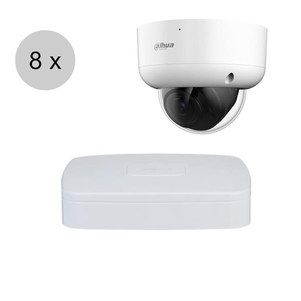 Grote foto dahua full hd cvi camerasysteem 60m nachtzicht starlight motorzoom lens 8 camera cvs876 audio tv en foto professionele video apparatuur