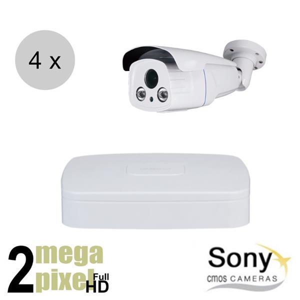 Grote foto full hd cvi camerasysteem dahua recorder 60m nachtzicht motorzoom 4 camera cvs473 audio tv en foto professionele video apparatuur