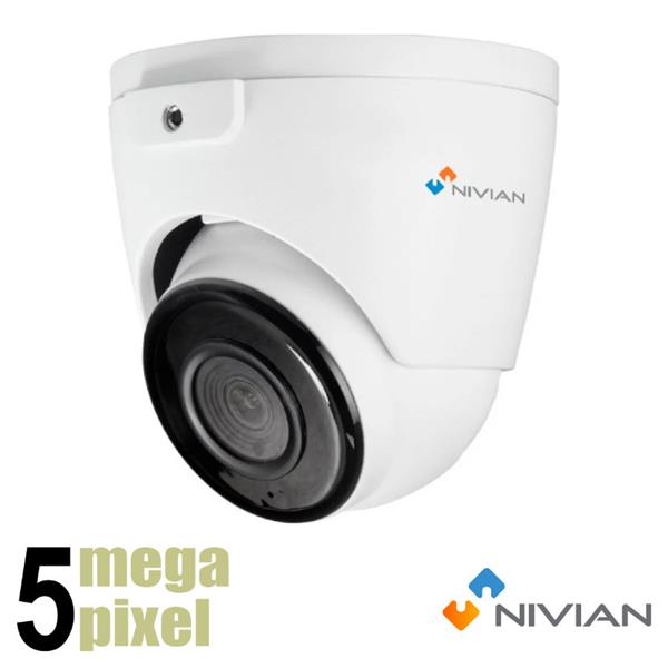 Grote foto nivian 5 megapixel ip camera 30m nachtzicht 3.6mm lens wdr 5mpv11 audio tv en foto professionele video apparatuur
