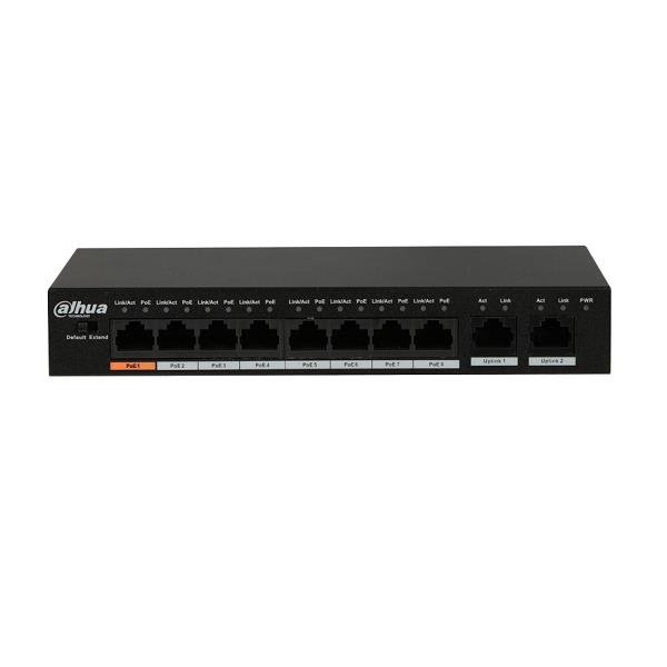 Grote foto poe switch dahua 8 poorten 96w speed 10 100 1000 mbps poe23 computers en software netwerkkaarten routers en switches